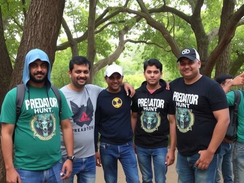Predator Hunt Community Meetup Predator Hunt community meetup in Mumbai with players wearing game merchandise